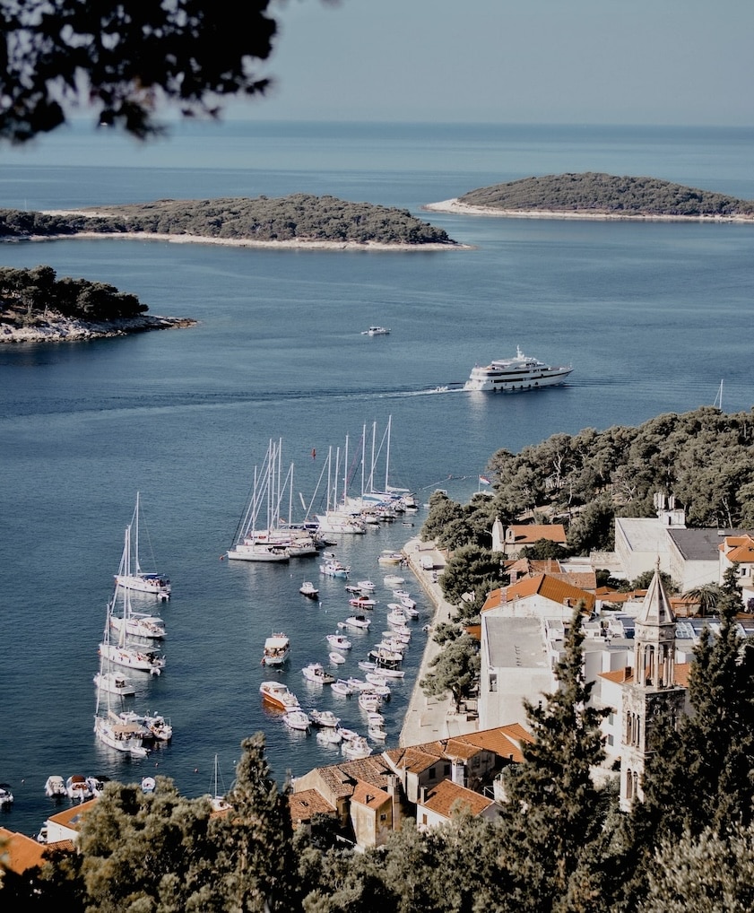 Hvar is a Croatian island in the Adriatic Sea.